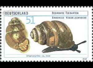 D,Bund Mi.Nr. 2265 Bedrohte Tierarten, Windelschnecke (51)