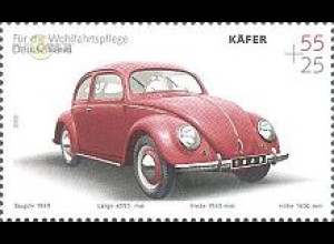 D,Bund Mi.Nr. 2292 Wohlfahrt, Oldtimer, VW Käfer (55+25)