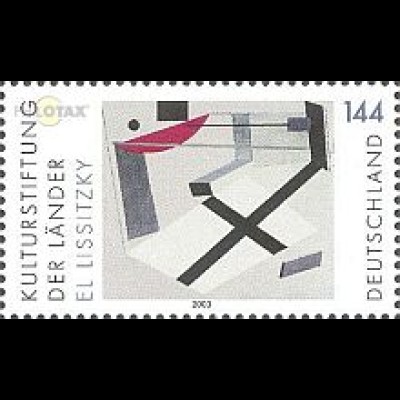 D,Bund Mi.Nr. 2308 Kulturstiftung, Gemälde El Lissitzki (144)