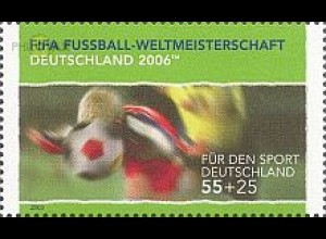 D,Bund Mi.Nr. 2327 Fußball WM 2006 Deutschland, Kopfball (55+25)
