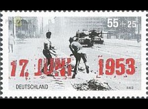 D,Bund Mi.Nr. 2342 Volksaufstand 17. Juni 1953, Panzer (55+25)
