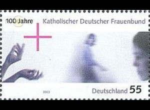 D,Bund Mi.Nr. 2372 100 J. Katholischer dt. Frauenbund (55)