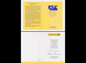 Klappkarte, Bund Mi.Nr. 2373 10Jahre Vertrag von Maastricht - Europäische Union