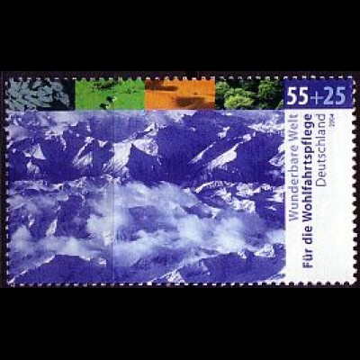 D,Bund Mi.Nr. 2424 Wohlfahrt Wunderbare Welt - Alpine Zone, Tibet (55+25)