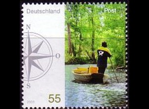 D,Bund Mi.Nr. 2481 Briefzustellung in Deutschland, im Osten, Flußlandschaft (55)