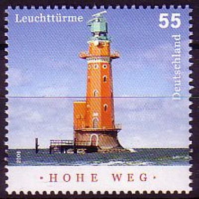 D,Bund Mi.Nr. 2556 Leuchtturm Hohe Weg, Außenweser (55)