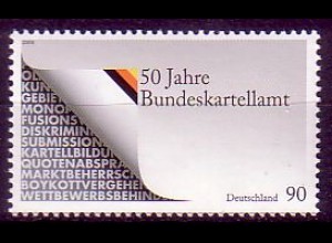 D,Bund Mi.Nr. 2641 50 Jahre Bundeskartellamt (90)