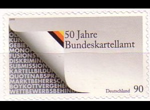 D,Bund Mi.Nr. 2655 a.Fol. Bundeskartellamt, selbstklebend aus Folienbogen (90)