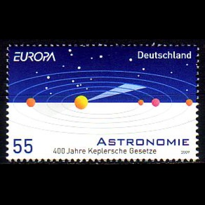 D,Bund Mi.Nr. 2732 Europa 2009, Astronomie, Keplersche Gesetze (55)