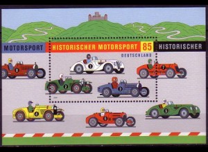 D,Bund Mi.Nr. Block 75 Historischer Motorsport, Rennwagen
