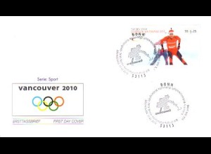 D,Bund Mi.Nr. 2782 Olympische Spiele Vancouver, Biathlon (55+25)
