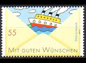 D,Bund Mi.Nr. 2787 Post Grußmarke Schiff (55)