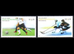 D,Bund Mi.Nr. 2788-89 Fußball- und Eishockey-WM (2 Werte)