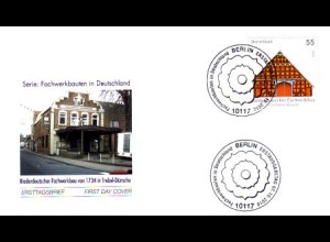 D,Bund Mi.Nr. 2824 Fachwerkbauten, Niederdt. Fachwerkbau, Trebel-Dünsche (55)