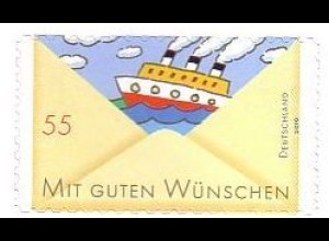 D,Bund Mi.Nr. 2848 a.Fol. Post Grußmarken, Schiff, skl. aus Folienbogen (55)