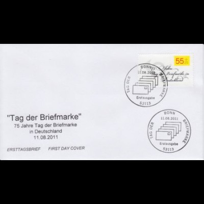 D,Bund Mi.Nr. 2882 75 J. Tag der Briefmarke, "Frankierter Brief" (55+25)