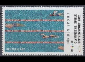D,Bund Mi.Nr. 2925 Sporthilfe, Olymp. Sommerspiele London, Schwimmen (90+40)