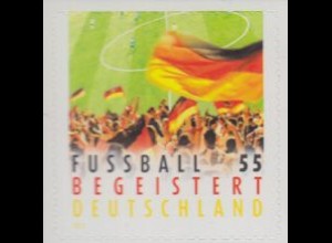 D,Bund Mi.Nr. 2936 a.Fol. Fußball begeistert D., selbstkl. aus Fol.bogen (55)