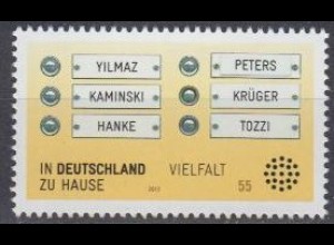 D,Bund Mi.Nr. 2941 In Deutschland zu Hause, Klingelschild (55)
