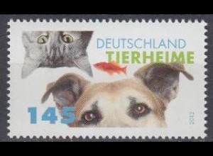 D,Bund Mi.Nr. 2945 Tierheime, Hund, Katze, Fisch (145)