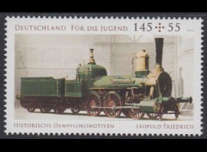 D,Bund Mi.Nr. 2948 Jugend, Historische Güterzuglok Leopold Friedrich (145+55)