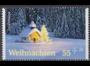 D,Bund Mi.Nr. 2961 Weihnachten, Elmauer Kapelle (55+25)