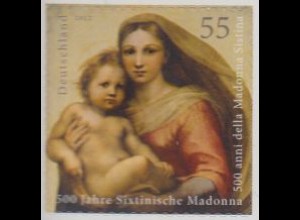D,Bund Mi.Nr. 2965 Sixtinische Madonna, Raffael, selbstkl. aus MH (55)