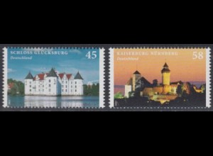 D,Bund Mi.Nr. 2972-73 Burgen und Schlösser (2 Werte)