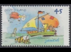D,Bund Mi.Nr. 2992 Janosch-Zeichnung, Segelboot (45)
