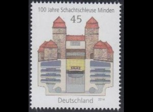 D,Bund Mi.Nr. 3107 100Jahre Schachtschleuse Minden (45)