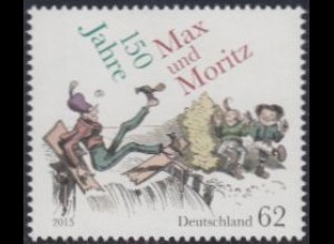 D,Bund Mi.Nr. 3146 W.Busch, 150Jahre Max und Moritz, Die Brücke bricht .. (62)