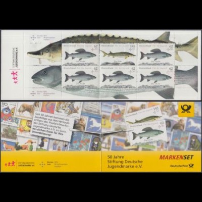 D,Bund Mi.Nr. MH 100 Jugend, Süßwasserfische Äsche u.Stör (m.5x3169+1x3171)