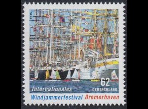 D,Bund Mi.Nr. 3172 Int.Windjammerfestival Bremen, Großsegelschiffe (62)