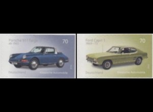 D,Bund Mi.Nr. 3213-14 Klass.deutsche Automobile, Porsche u.Ford, skl. (2 Werte)