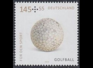 D,Bund Mi.Nr. 3237 Sporthilfe, Golfball (145+55)