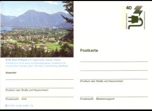D,Bund Mi.Nr. P 120 Bildpostkarte Unfallverhütung, Bad Wiessee (WSt.MiNr.699)