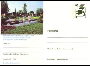 D,Bund Mi.Nr. P 120 Bildpostkarte Unfallverhütung, Bad Wörishofen (WSt.MiNr.699)