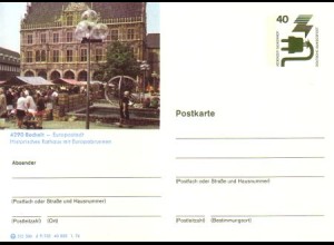 D,Bund Mi.Nr. P 120 Bildpostkarte Unfallverhütung, Bocholt (WSt.MiNr.699)