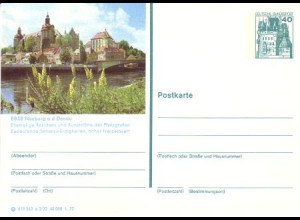 D,Bund Mi.Nr. P 124 Bildpostkarte Burg Eltz, Neuburg a.d.Donau (WSt.MiNr.915)