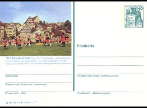 D,Bund Mi.Nr. P 124 Bildpostkarte Burg Eltz, Schwäbisch - Hall (WSt.MiNr.915)