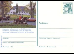 D,Bund Mi.Nr. P 125 Bildpostkarte Burg Eltz, Neuhaus (WSt.MiNr.915)