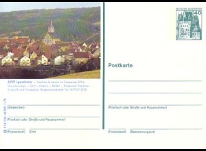 D,Bund Mi.Nr. P 125 Bildpostkarte Burg Eltz, Igersheim (WSt.MiNr.915)