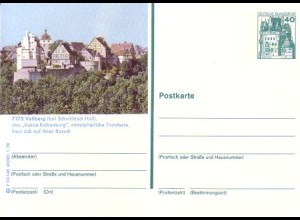 D,Bund Mi.Nr. P 125 Bildpostkarte Burg Eltz, Vellberg (WSt.MiNr.915)