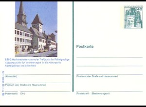 D,Bund Mi.Nr. P 125 Bildpostkarte Burg Eltz, Marktredwitz (WSt.MiNr.915)
