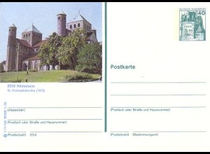 D,Bund Mi.Nr. P 125 Bildpostkarte Burg Eltz, Hildesheim (WSt.MiNr.915)