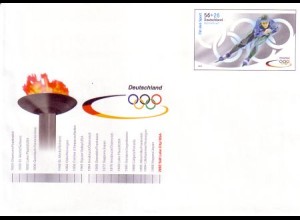 D,Bund Mi.Nr. USo 34 Sonderumschlag Olympische Winterspiele 2002 (WSt.MiNr.2238)