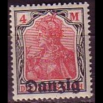 D, Danzig Mi.Nr. 14 Deutschen Reiches, MiNr. 153 mit Aufdruck "Danzig" (4M)