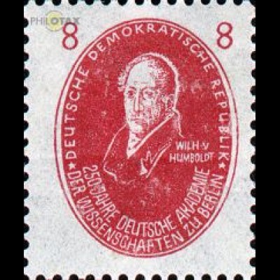 D,DDR Mi.Nr. 264 Akademie der Wissenschaften, Wilhelm v. Humboldt (8)