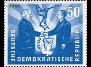 D,DDR Mi.Nr. 285 Begegung Pieck - Bierut (Polen), Oder-Neiße-Grenze (50)