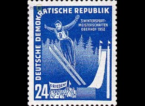 D,DDR Mi.Nr. 299 Wintersportmeisterschaften Oberhof 52, Skispringer (24)